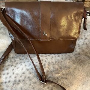 Ashwood Deer collection patent leather handbag